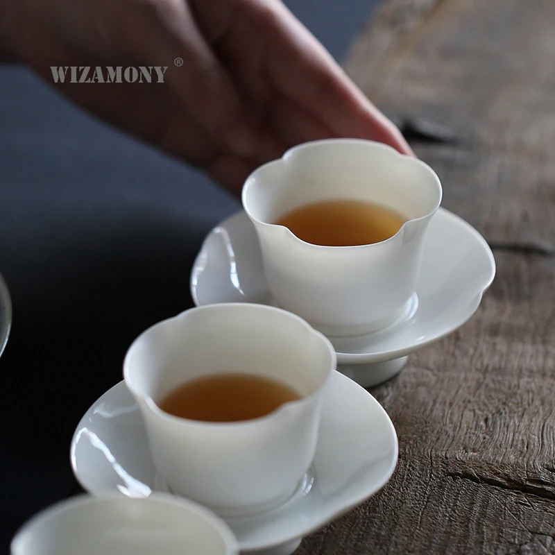 1 шт.! Китайская фарфоровая чайная чашка WIZAMONY стандартная чаша набор для