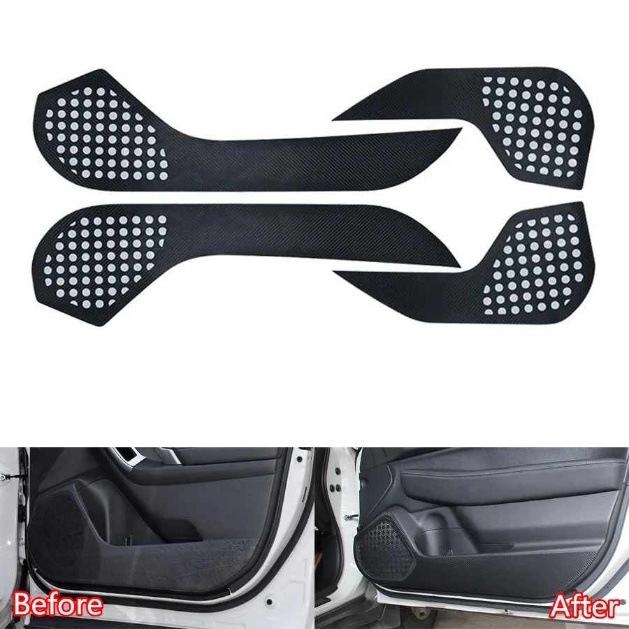 

New Car Door Side Anti-kick Anti Kick Protective Carbon Fiber Decal Flim Sticker For Subaru XV Forester Outback Legacy 14-16