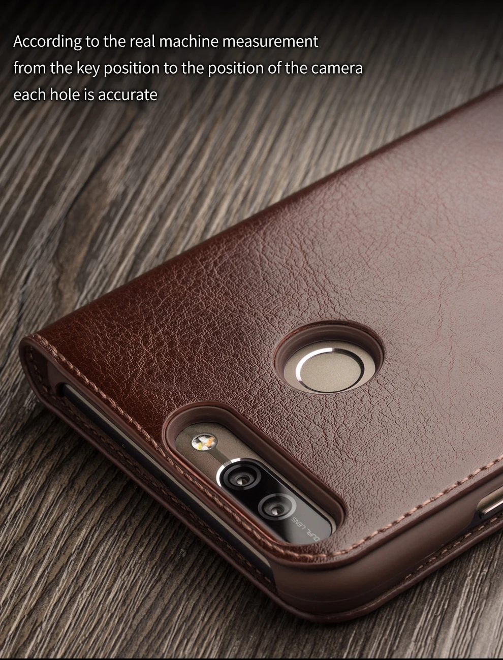 Роскошный чехол QIALINO для huawei honor v9, чехол из натуральной кожи для huawei honor V9, Ультратонкий флип-чехол с функцией сна