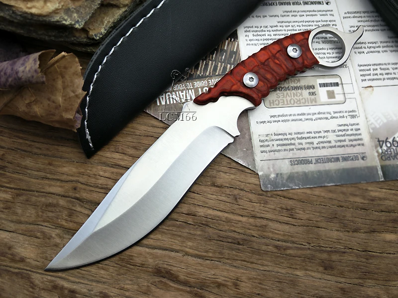 LCM66 охотничий прямой нож, тактический нож, фиксированные ножи, нож для выживания с деревянной ручкой karambit, спасательный нож для кемпинга, инструменты для фруктов