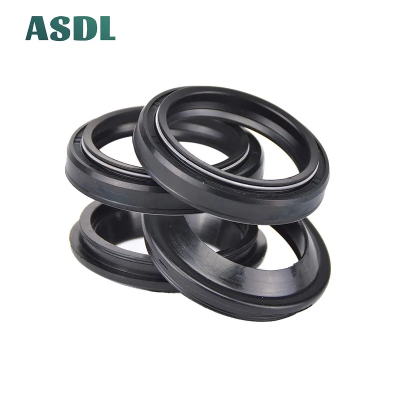 

4pcs 41X54X11 41X53X8 37X50X11 43X55X11 45X57X11 Motorcycle Front Fork Damper Oil Seal and Dust Seal 41*54*11 / 41 54 11 #ce