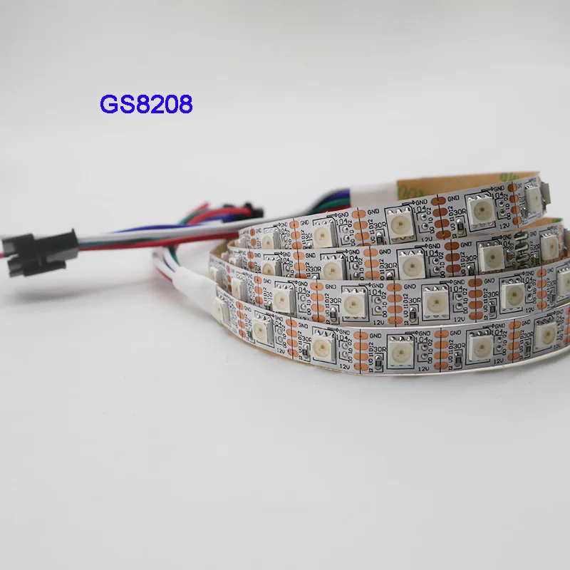 Умная Светодиодная лента GS8208 1 м/3 м/5 м 30/60/144 пикселей/светодиодов/м обновленная