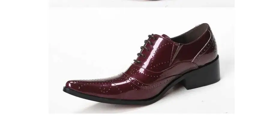 Sapato masculino social mens patent leather black shoes men luxury pointy oxford for flats lace up loafer | Обувь