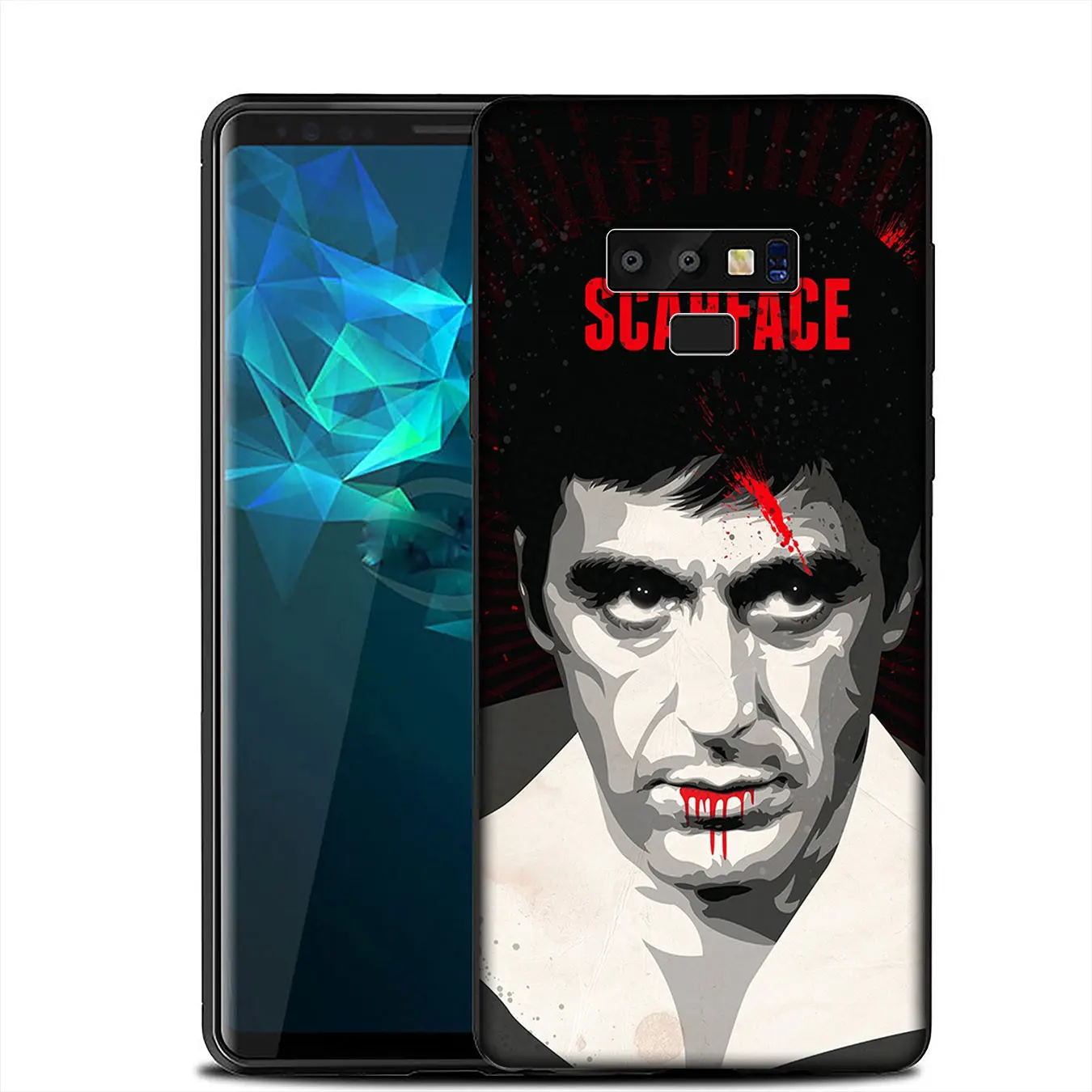 Scarface Тони Монтана роскошный высокий протектор на конце чехол для Samsung Galaxy A6 A9 A8 A7