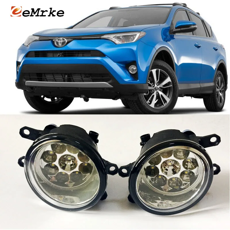 EEMRKE автостайлинг для Toyota RAV4 RAV-4 2015 2016 2017 SMD 9-штук светодиодные галогенные
