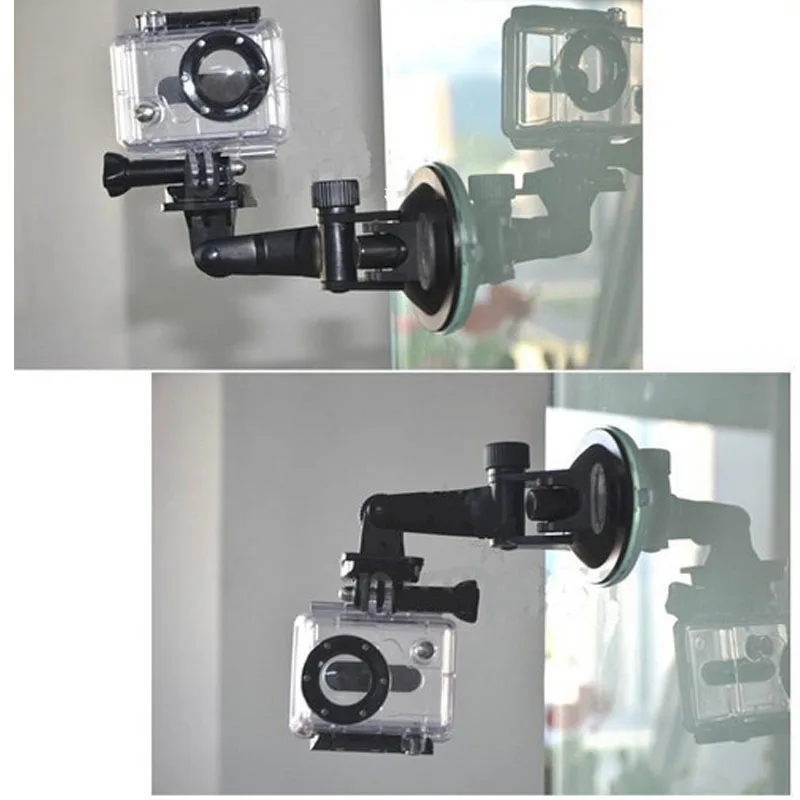 Аксессуары для Gopro, автомобильный держатель на присоске, Крепление для штатива для Go pro 5 4 SJCAM SJ4000 Xiaomi yi EKEN H9 H9R, Экшн-камера