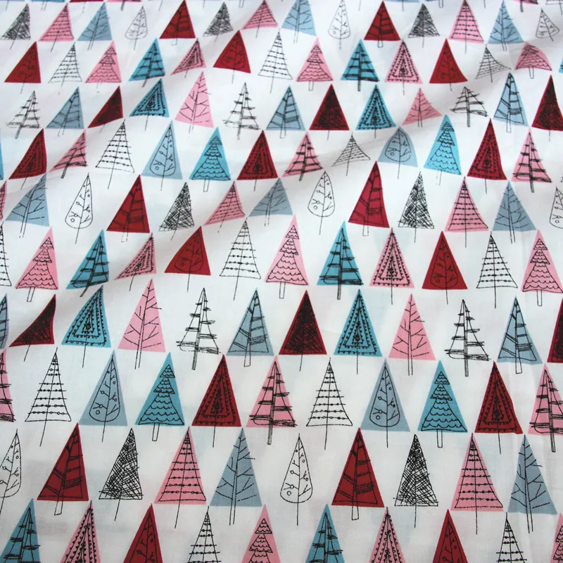 4 цвета дерева 100% хлопок саржевая ткань по метру для шитья стеганое платье