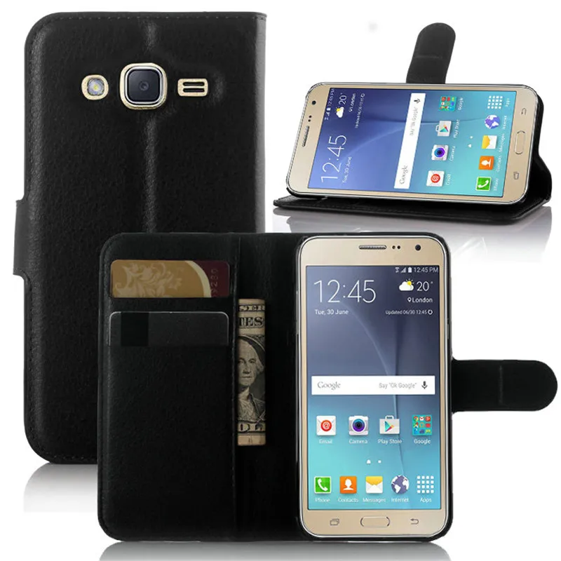 Кожаный чехол-книжка для Samsung Galaxy J3 J300 6 2016 Duos J320 5 дюймов задняя крышка корпус