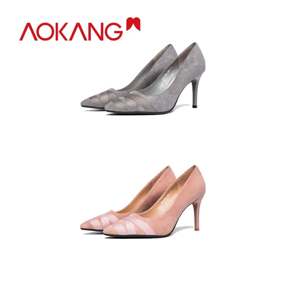 AOKANG/2018 Новое поступление модная обувь из натуральной кожи туфли на плоской