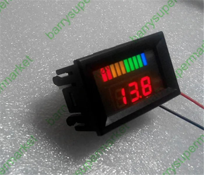 Индикатор напряжения разряда аккумулятора тестер емкости вольтметр свинцово