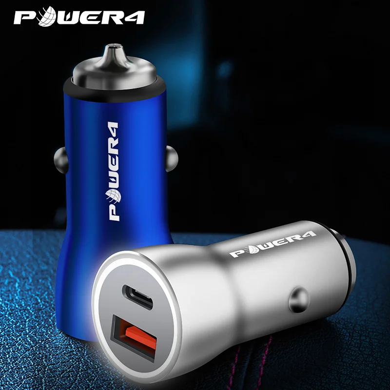 Power4 3A быстрое USB Автомобильное зарядное устройство для iPhone PD быстрые