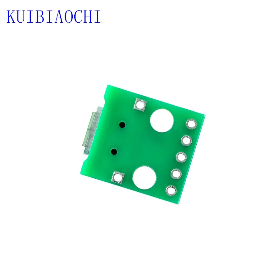 10 шт./лот MICRO USB DIP адаптер 5pin гнездовой разъем конвертер печатной платы типа в