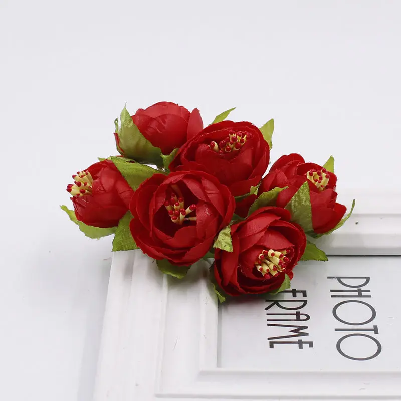 6 шт./лот искусственные розы на ощупь украшения для дома свадьбы вечеринки или дня