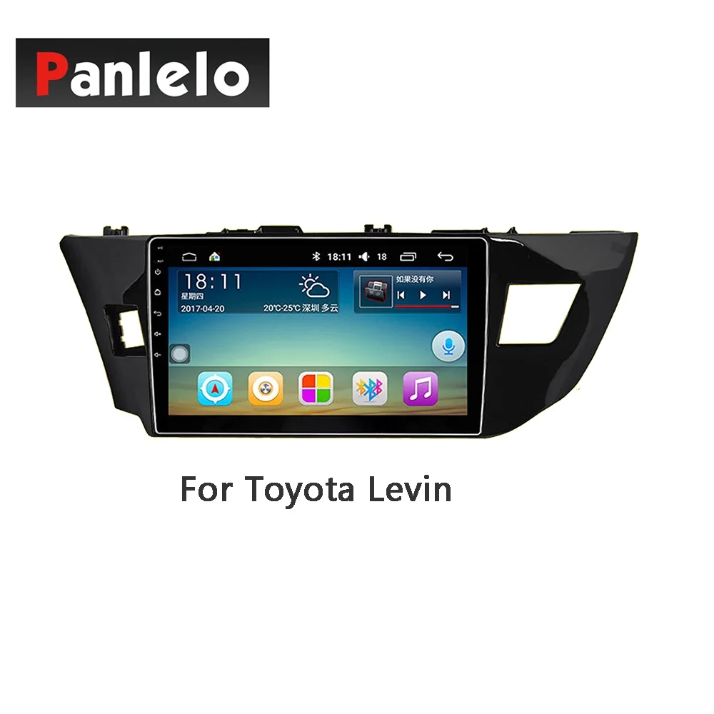 TY07-Levin Panlelo Android 7,1 стерео 2 Din 10,2 дюймов для Toyota Corolla VIOS YARiS L Land Cruiser RAV4 Lewin Camry Prado Highlander - Цвет: TY07-Levin