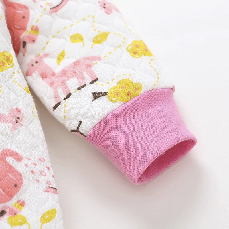 2019 spring and autumn baby infant clothes cotton long-sleeved hay Siamese romper boy girl cartoon single piece | Детская одежда и