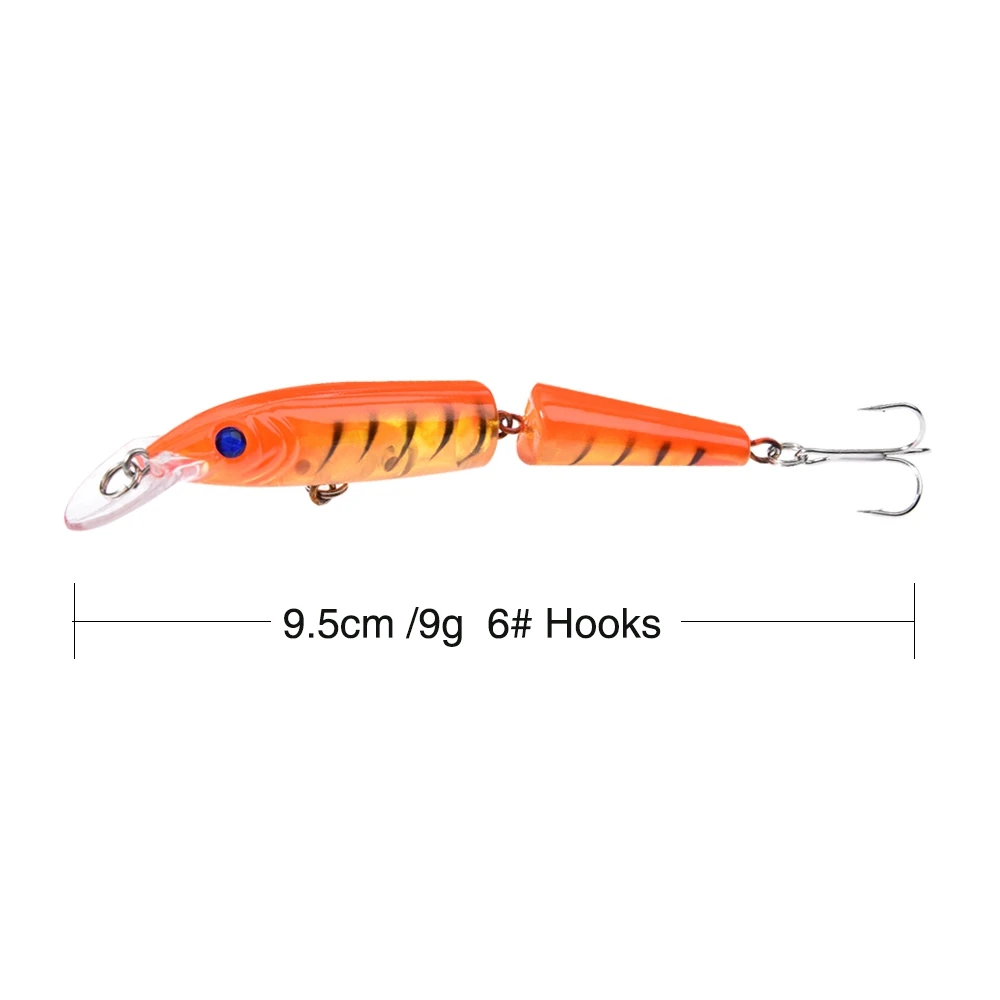 10 Peche 3 слоев Minnow приманки для ловли рыбы, воблеры и крутящиеся приманки жесткие медленно плавающий Джеркбейт похожая на настоящую натуральной кожи приманки, рыбалка - Цвет: 10