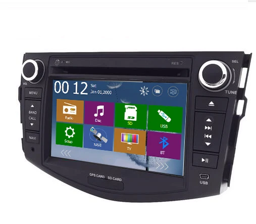 Автомобильный DVD плеер 2 Din для Toyota RAV4 2006 2007 2008 2009 2010 руль сенсорный GPS навигация