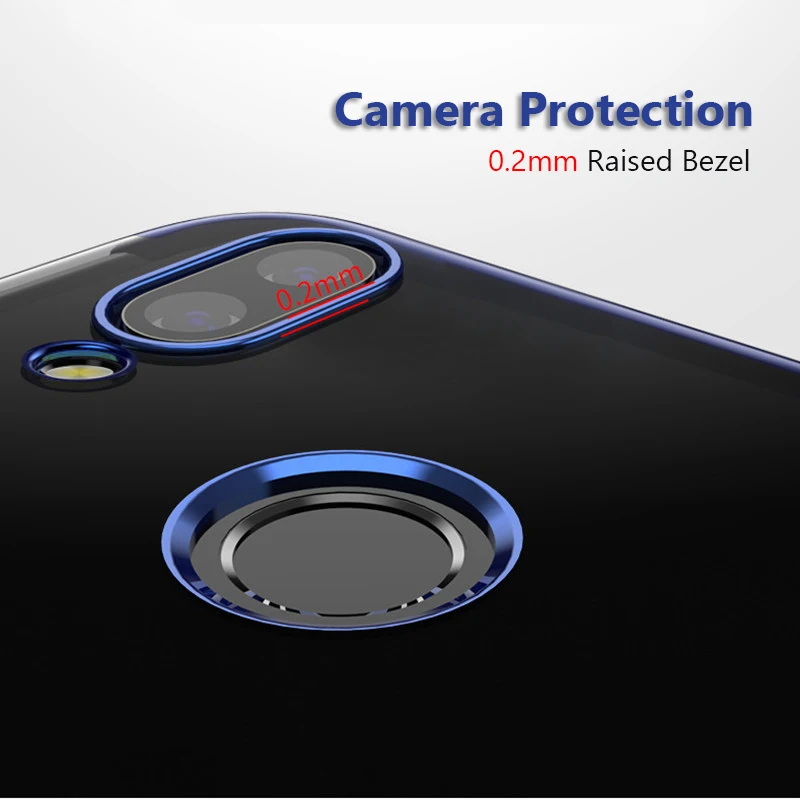 Чехол бампер для телефона Huawei P20 Lite Pro задняя крышка прозрачное покрытие ТПУ