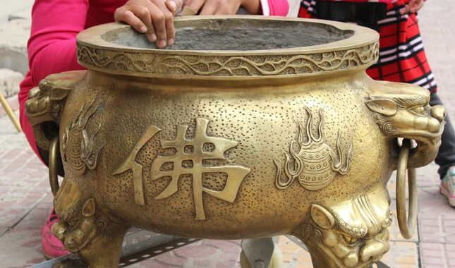 Оптовая продажа фабрика 22 тибетская латунная лампа медь буддизм для чаши