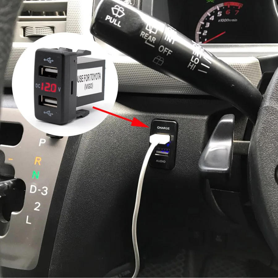 Автомобильное зарядное устройство XCGaoon 5 В 4 2 А два usb порта светодиодный