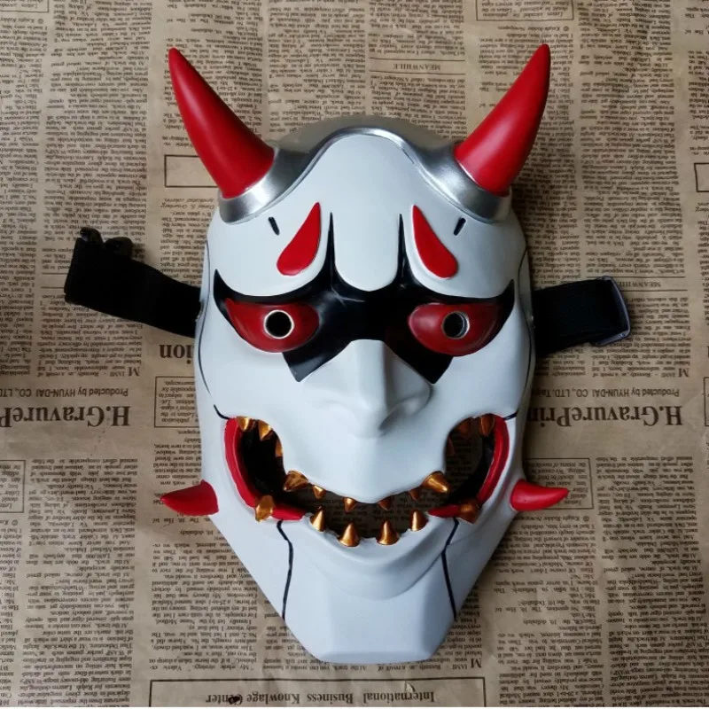Маска ужасов для Хэллоуина Genji Skin они полимерные маски взрослых вечерние