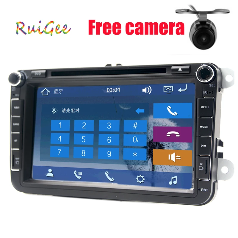 Горячая Распродажа 2 DIN автомобильный DVD GPS для VW JETTA GOLF MK5 MK6 GTI PASSAT B6 POLO SKODA Fabia