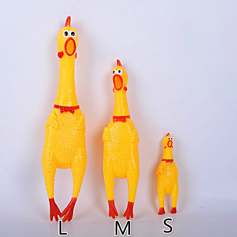 3 шт. оригинальная игрушка-кляп кричащая курица забавная игрушка гугу петух (S + M L)