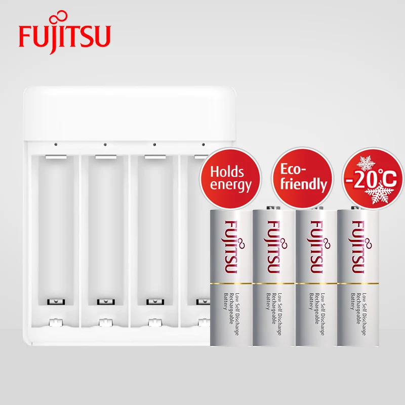 Аккумуляторная батарея Fujitsu с низким саморазрядом 1 2 в NiMH AAA 750 мАч 4 шт./упак.