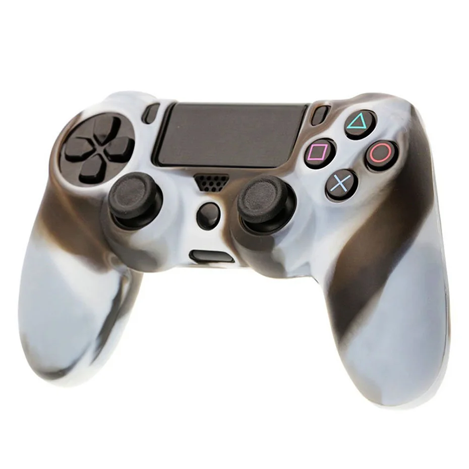 Силиконовый игровой контроллер протектор для playstation 4 кожаный чехол защитный