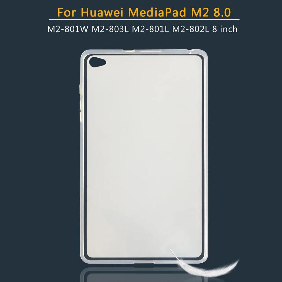 M2-8.0 Планшетный чехол для huawei MediaPad C5 M2 M3 M5 M6 Lite рro 8,0 8,4 10,0 10,1 10,8 7,0 Мягкий силиконовый чехол Медиа Pad M2-801L - Цвет: M2-8.0