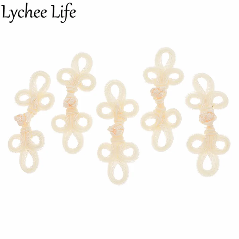 Lychee Life 5 шт. бисерные китайские кнопки красочные лягушки Кнопка Ручное шитье для