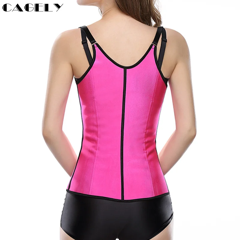 Латексный корсет с тонкими лямками тренировочный боди шейпер крючком и глазами