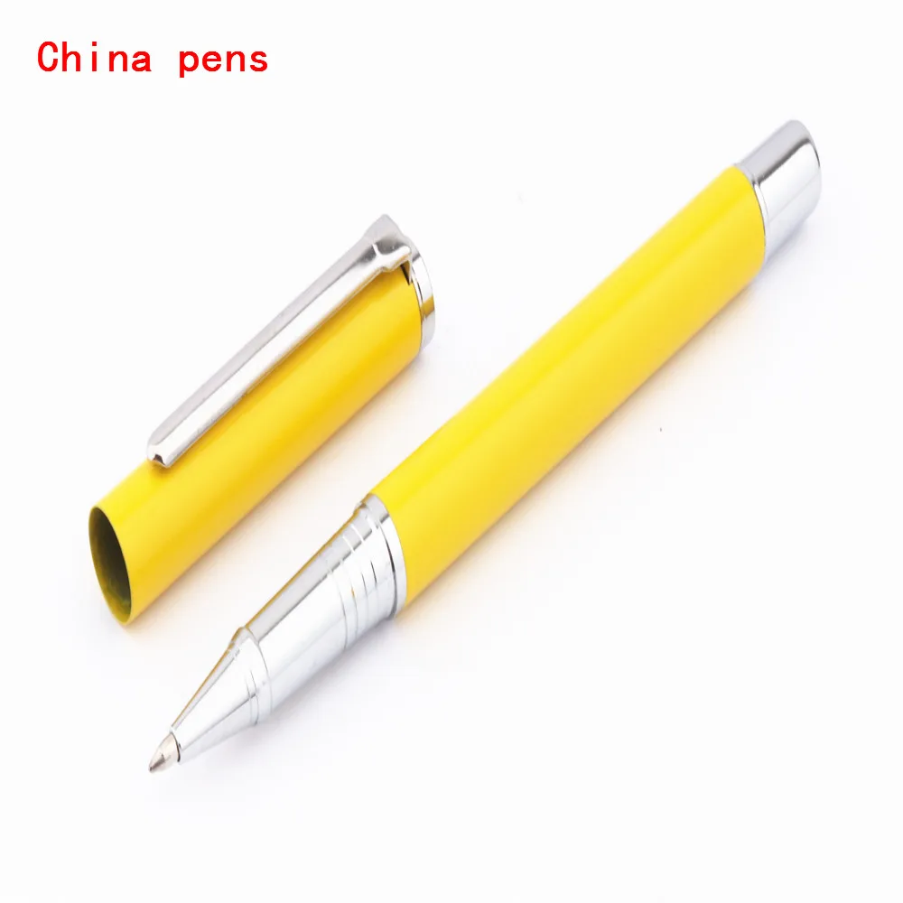 Ручка роллер для бизнеса среднего размера желтого цвета|rollerball pen|business penpen business |