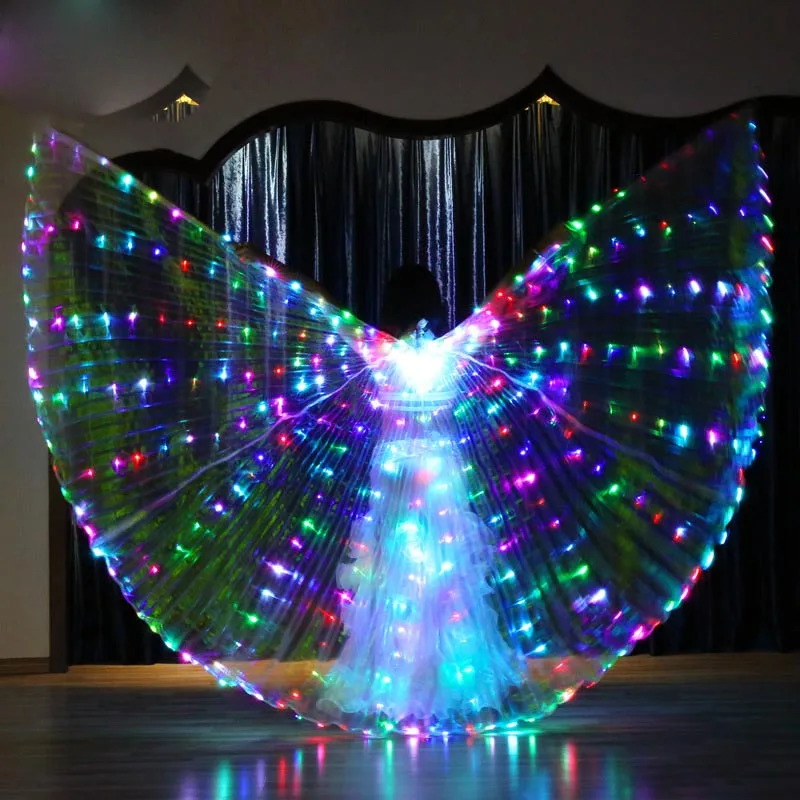 Вспышка Blink Color Led Isis крылья реквизит аксессуары для танца живота сцены Сияющие