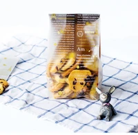 100pcs cellophane scrub gift bag for bakery cookie macaron packing packaging christmas 9 524 2cm