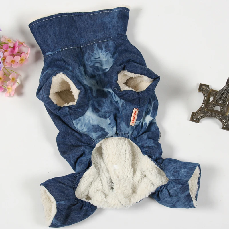 HOOPET 1pcs/lot Doggy Fashion Denim Jumpsuits Dog Cat Cool Tracksuits Puppy Clothes Pets Supplies Costume Sweaters|sweater fashion|pet suppliespet