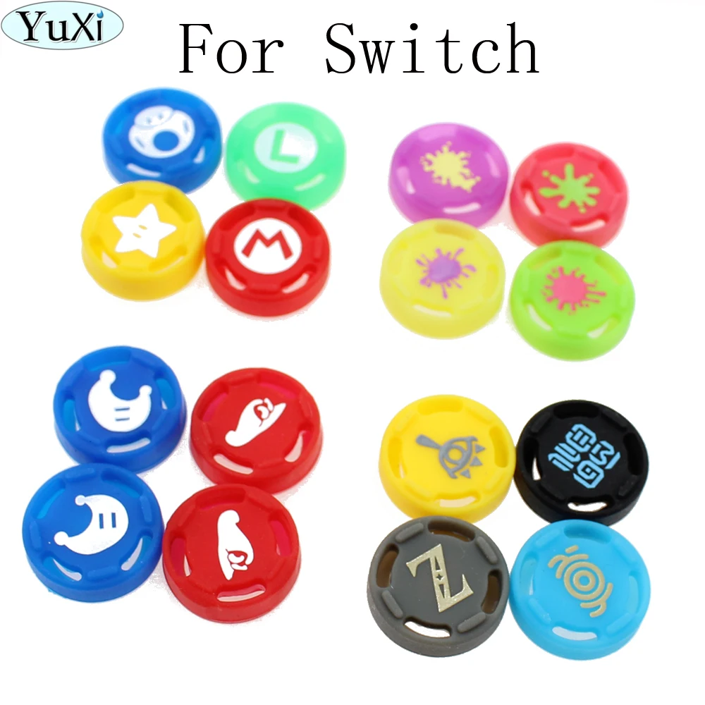 

YuXi 100PCS Multi Color Limited Edtion Silicone Thumb Grip Caps for Nintend Switch Joy-Con Analog Controller