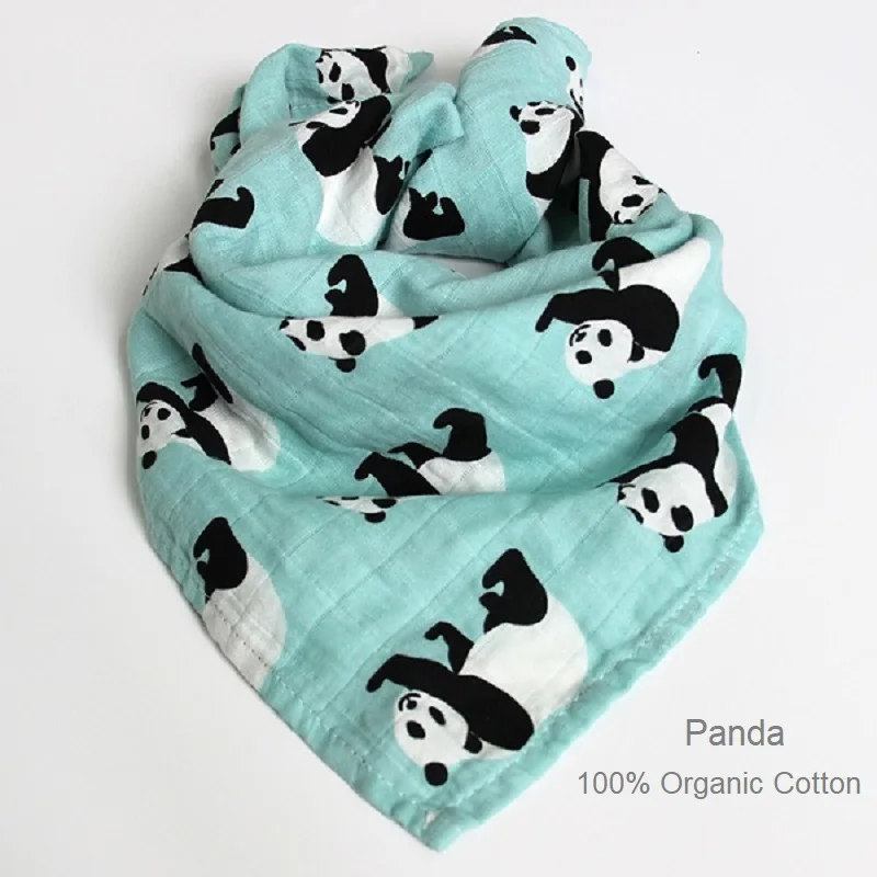 Panda Одеяла для новорожденных, бамбуковые, для ванной, для малышей, для пеленания, для детей, муслин, органический хлопок, ткань, супер мягкие вещи, для девочек, полотенце, полотенце, ежемесячная упаковка - Цвет: Panda