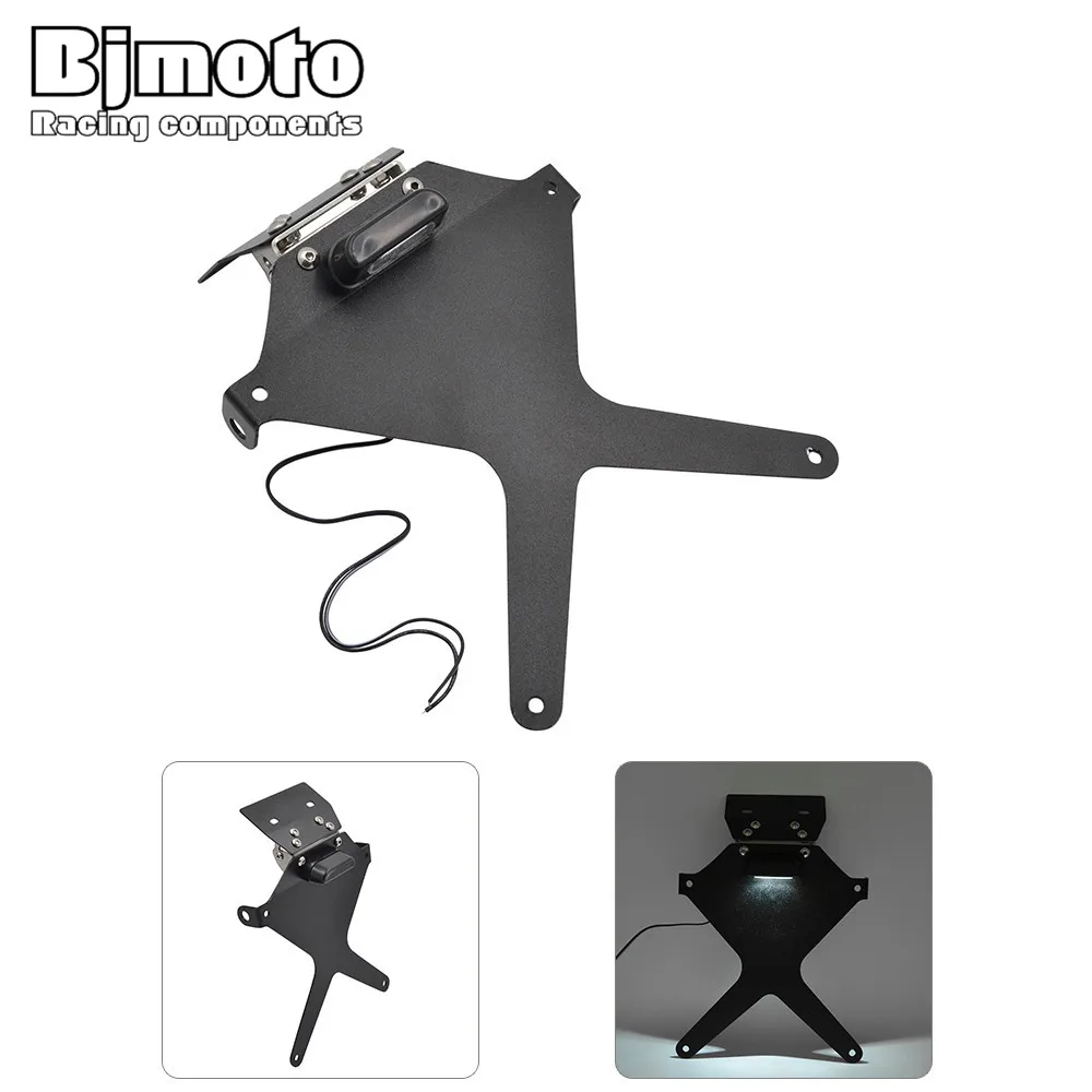 

Подставка для номерного знака мотоцикла Bjmoto MT07, боковое Крепление, задний стоп-сигнал для Yamaha MT-07 MT 07, MT07, 2015, 2016