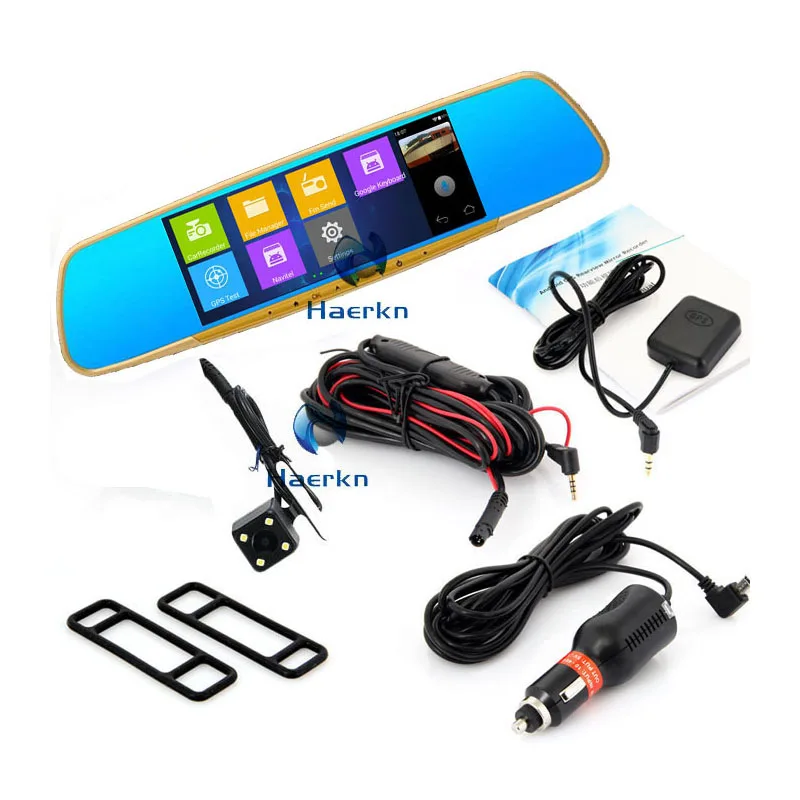 7 дюймов Wifi Android автомобиля Автомобильный ВИДЕОРЕГИСТРАТОР GPS Навигация Зеркало