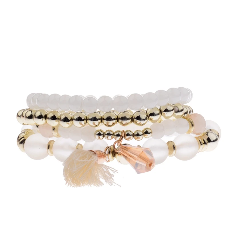 Женский браслет с подвеской Amader летний комплект из 4 предметов 5 цветов HXB005|bracelet