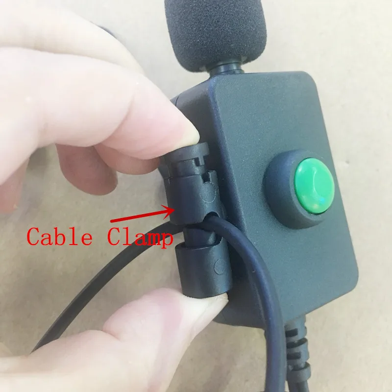 Большой микрофон PTT для наушников штекер K 2 контакта Kenwood Baofeng Wouxun Quansheng TYT Retevist Zastone