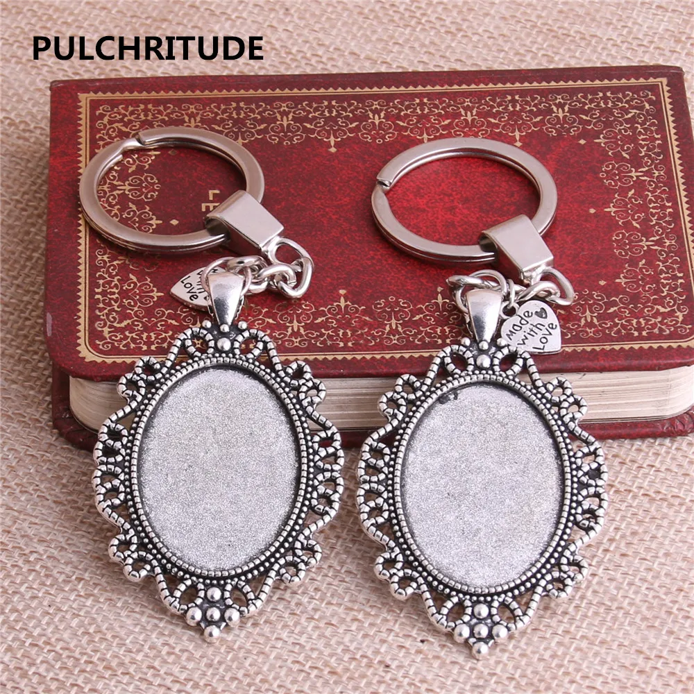 PULCHRITUDE 3 шт антикварная серебряная овальная 35*25 мм внутренняя металлическая