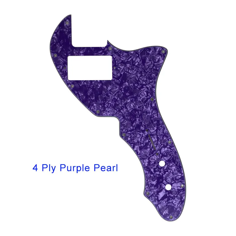 Purple Pearl Pleroo пользовательские гитарные части-для США Thinline Tele 69 гитарная накладка с PAF хамбакером царапина пластины, Многоцветный выбор - Цвет: Purple Pearl