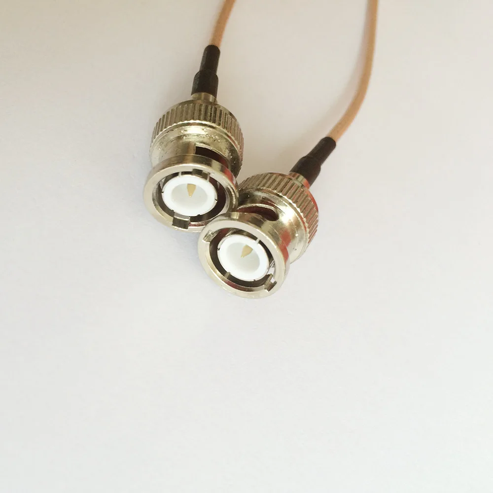 ALLISHOP BNC штекер к BNC Мужской кабель 1 м 3.3ft коаксиальный BNC кабель для CCTV камеры RG316D двойной щит серебро
