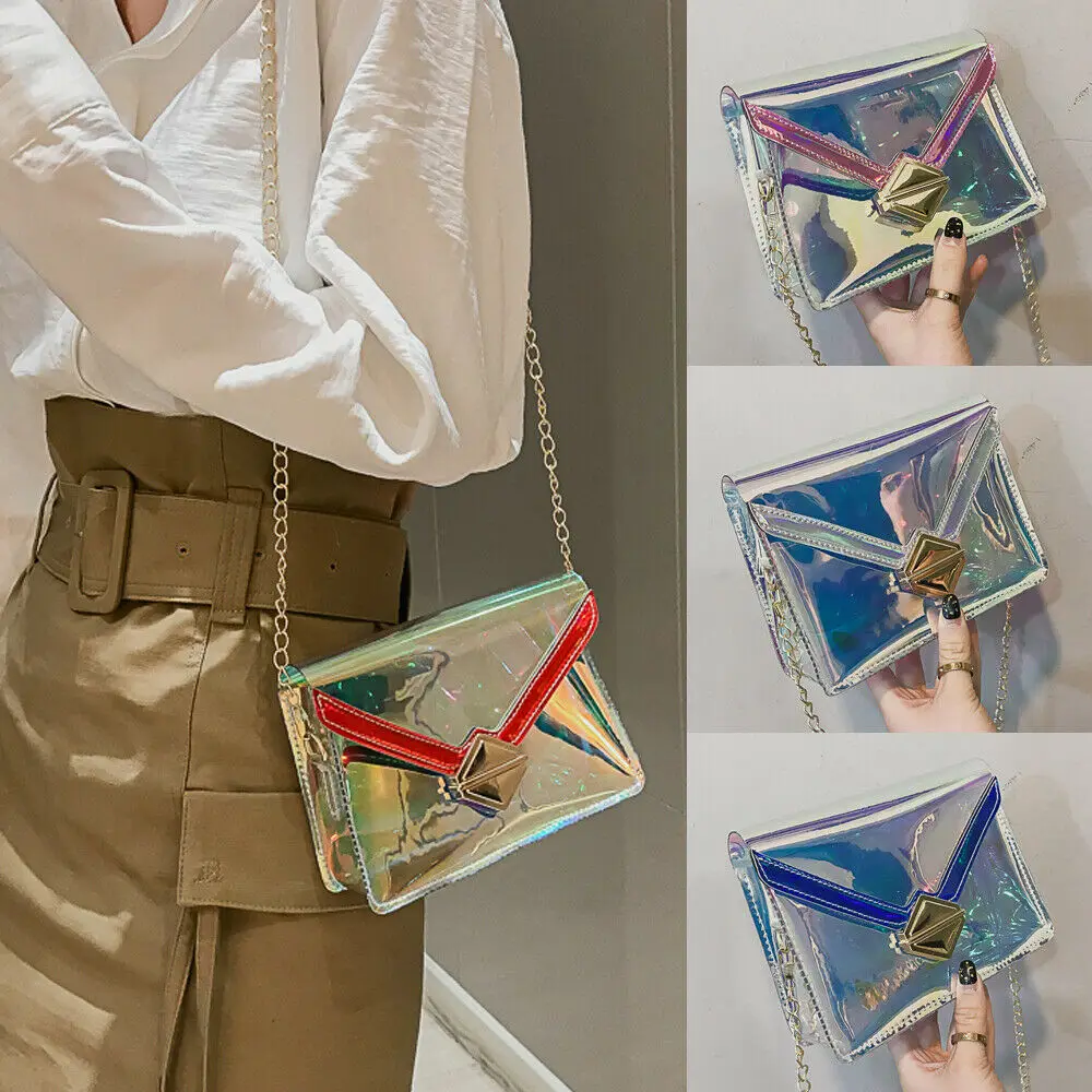 Новинка 2019 года модные сумки для женщин прозрачная сумка из искусственной кожи с