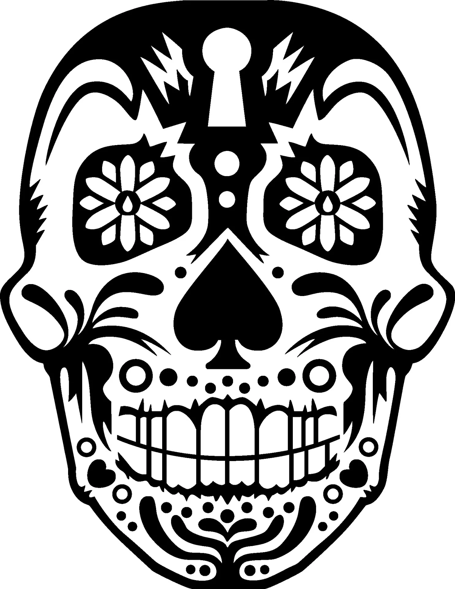 

9558 Carved Skull Halloween Wall Stickers Halloween Party Decorations For Window And Background Of Home School Office And Shops