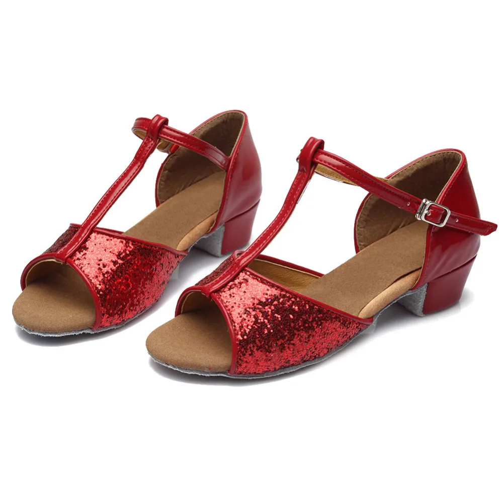 Женские туфли на низком каблуке высококачественные для бальных Танго сальсы и