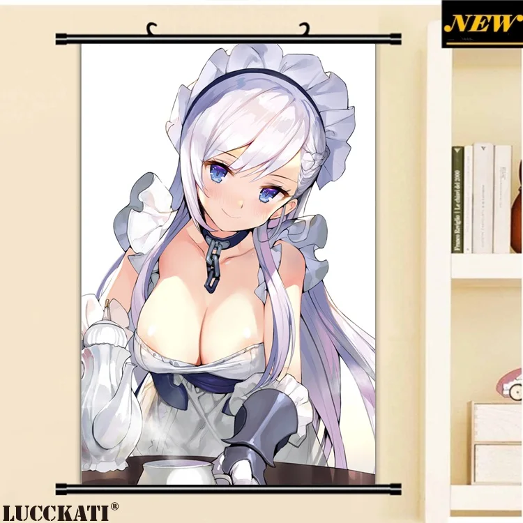 40X60 см Azur переулок Bilan Hangxian игра cameltoe Сексуальная лоли мультфильм аниме Настенная картина плакат прокрутки Ткань Холст Живопись 27 - Цвет: T