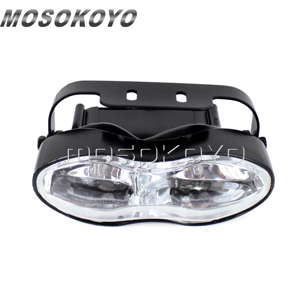 Мотоциклетная двойная овальная двойная фара Cateye Ретро H3 волновая фара для Harley Softail Dyna Custom Кафе Racer Bobbers Chopper